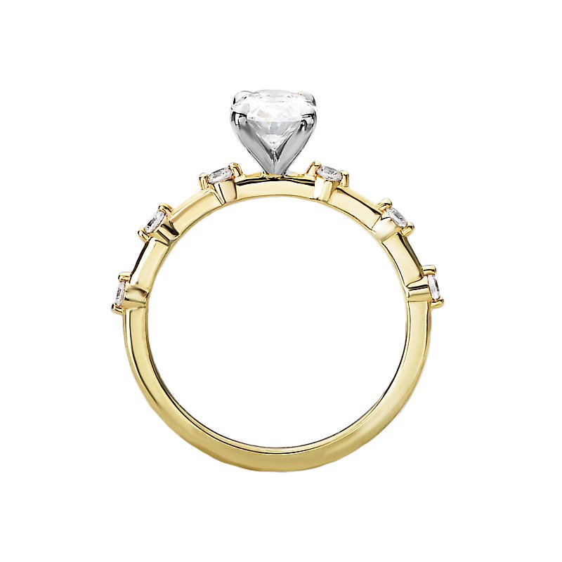 Romance Semi-Mount Diamond Engagement Ring 160163-OV100Y