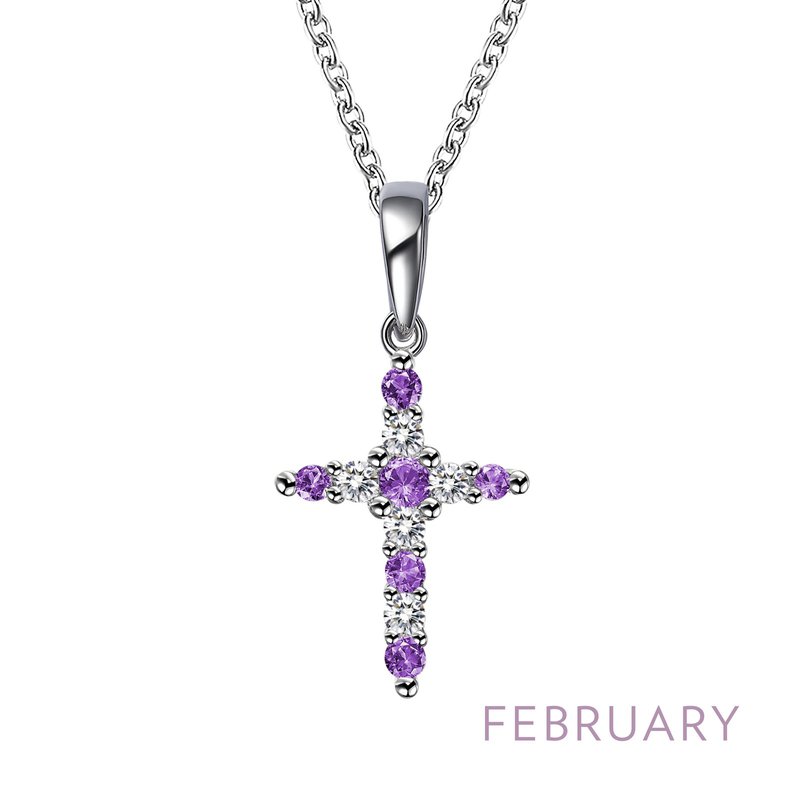February birthstone necklace February birthstone necklace