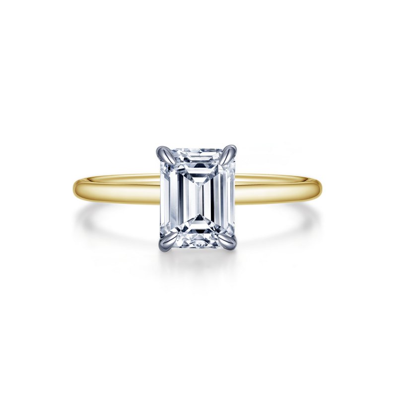 LaFonn Emerald-Cut Solitaire Engagement Ring R0493CLT Michael