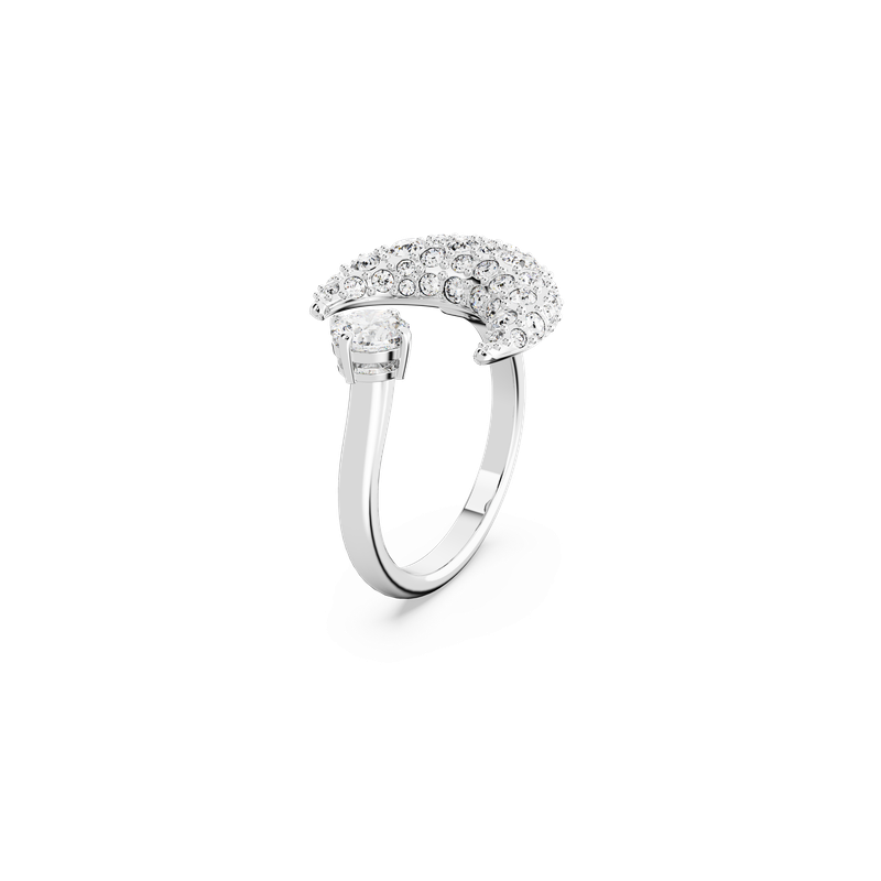 指輪・リング SWAROVSKI Sublima rhodium open ring52 5677139 Swarovski Sublima open ring, Moon, White, Rhodium plated