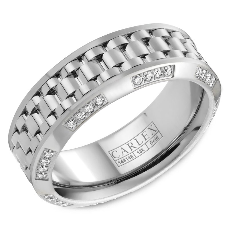 Carlex Wedding Band CX3-0011WWW-S Bradley Gough Diamonds
