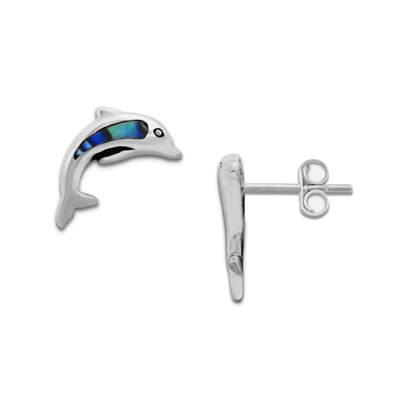 Orecchini A Punto Con Delfino In Argento Sterling 925 – Gioielli Anallergici, Regalo Idea - 4