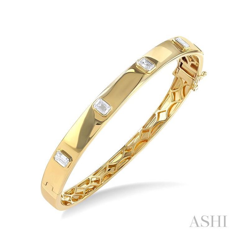 ASHI Stackable Bezel Set Diamond Bangle 798D0PJFGYG-1.50 - Pattons