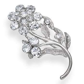 Crystal Flower Brooch J45-JBH80097