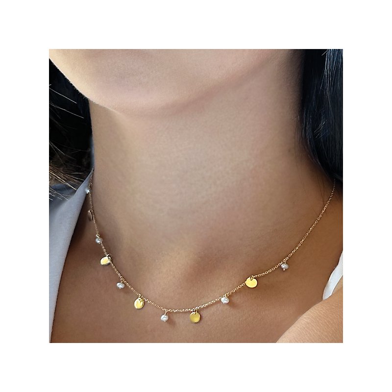 Tesoro Italian 14kt Pearl Necklace 360021-NY - Couch's Jewelers