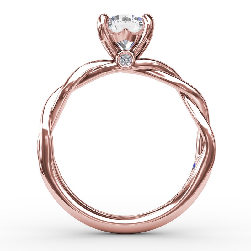 Fana Elegantly Twisted Engagement Ring S4064 - Holland Jewelers