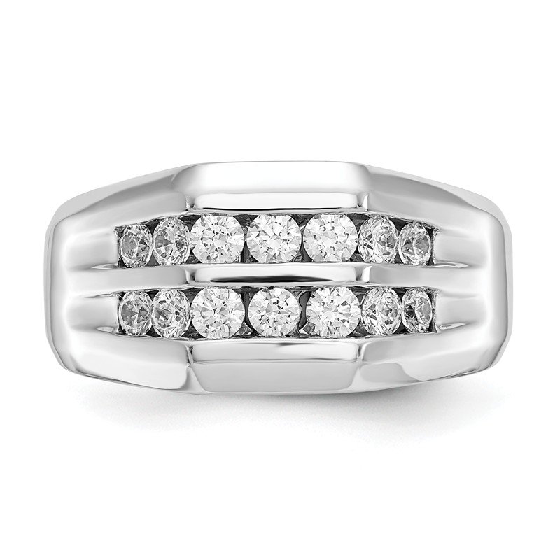 True Origin 14K White Gold Men's 1/2 carat Lab Grown Diamond VS+ F+ ...