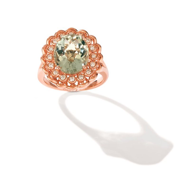 Le Vian 14K Strawberry Gold® Mint Julep Quartz™ 4 cts. Ring