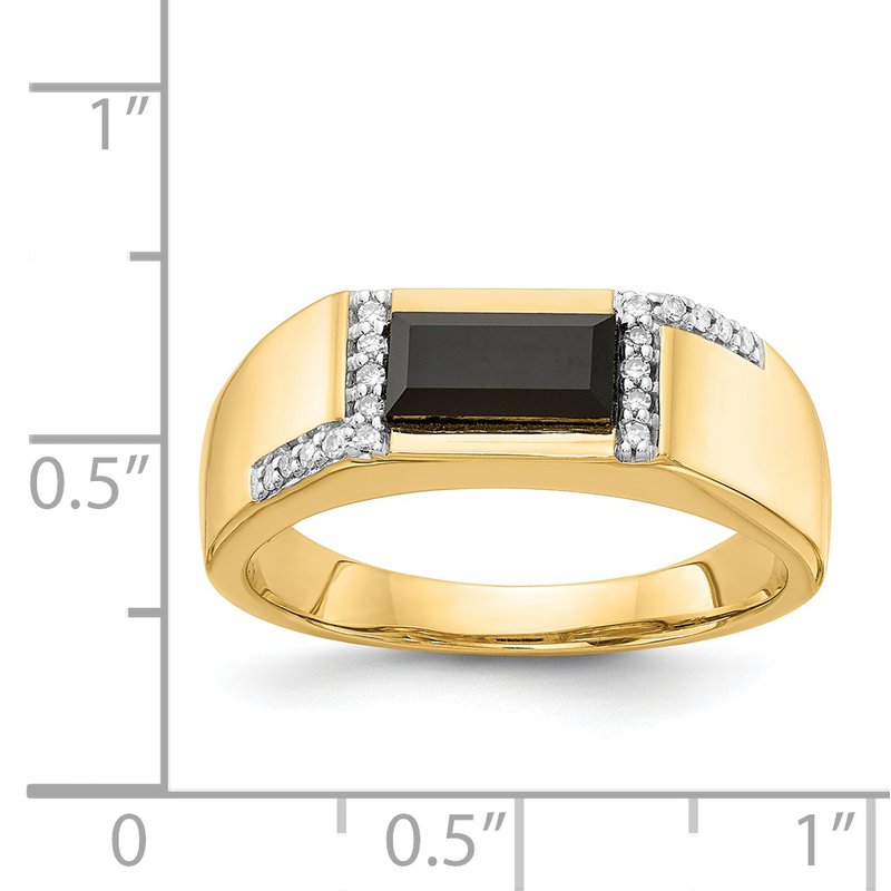 J.F. Kruse Signature Collection 14k Onyx and Diamond Mens J.F. Kruse Signature Collection 14k Onyx and Diamond Mens