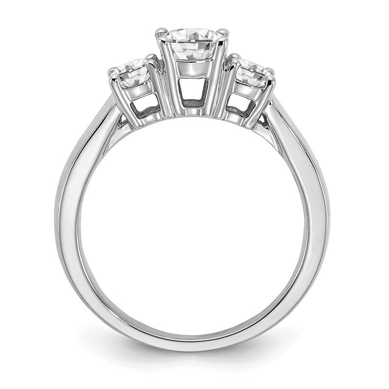 14k White Gold 3-Stone Lab Grown Diamond SI1/SI2, G H I, Engagement Ring 14k White Gold 3-Stone Lab Grown Diamond SI1/SI2, G H I, Engagement Ring