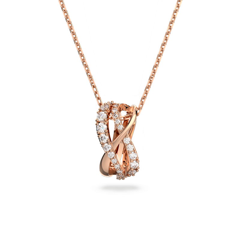 Rose gold jewellery swarovski discount