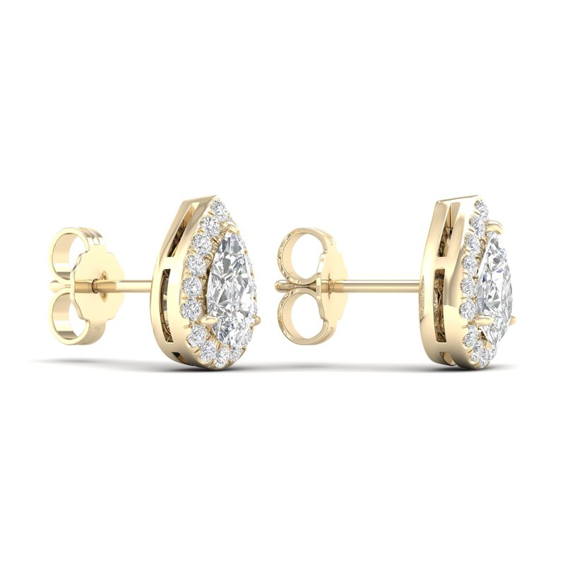 Revelation Halo Stud Earrings (Pear) LEF02845 - Ellis Jewelers