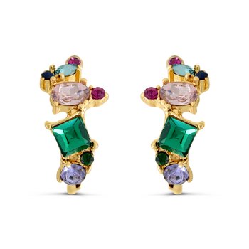 Multi-Gemstone Earrings M500-CA-00458