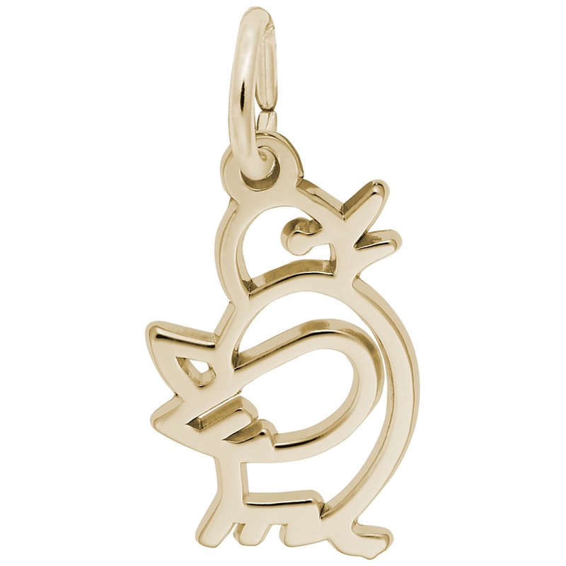 Rembrandt Charms ロープディスク ヘビーチャーム ペンダント ゴールドまたはスターリングシルバー Rembrandt Charms ロープディスク ヘビーチャーム ペンダント ゴールド