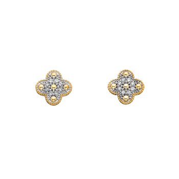 Diamond Quatrefoil Earrings .08tw TJC10B3366D