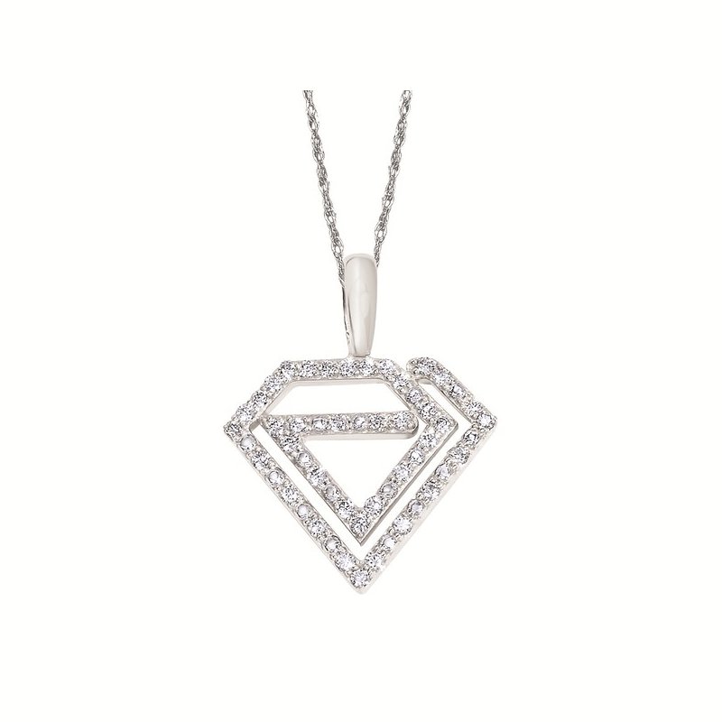 Ostbye 1/6 Ctw. Diamond Pendant in 14K Gold with 18