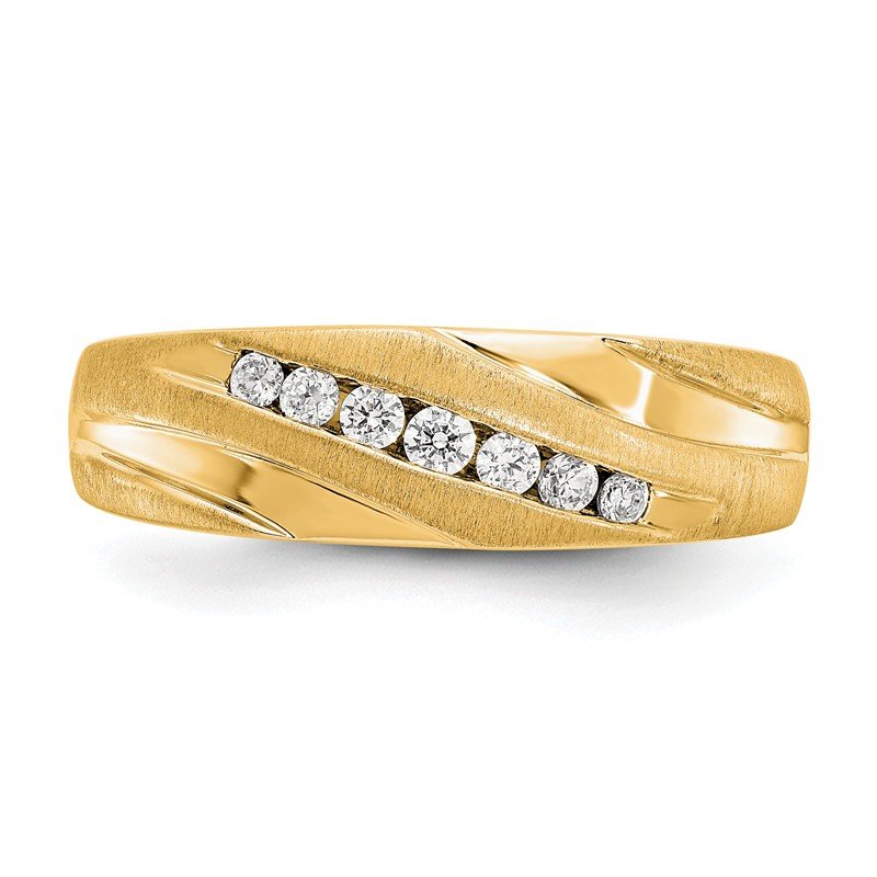 True Origin 14K White Gold Men's 1/4 carat Lab Grown Diamond VS+ F+ ...