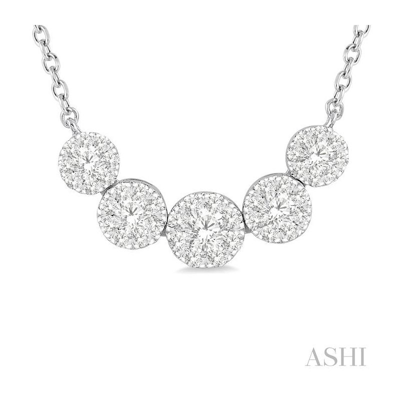 ASHI Round Shape 5 Stone Lovebright Essential Diamond Smile