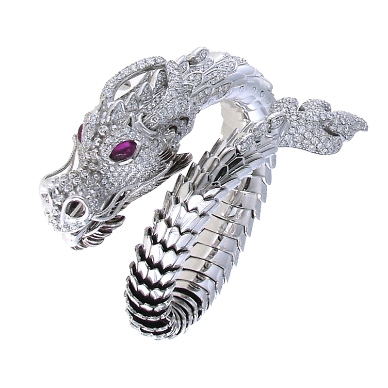 Roberto Coin 18Kt Gold Limited Edition Diamond And Ruby