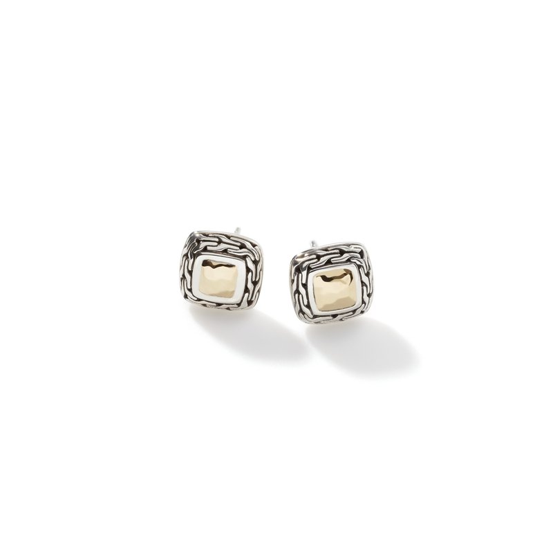 店舗良い HARDY JOHN Carved Gold Silver, Earring, Stud Palu Chain アクセサリー