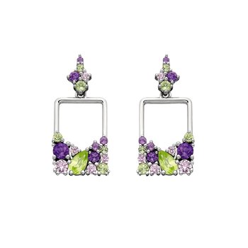 Multicolor Cluster Earrings ASPSSA2586MC