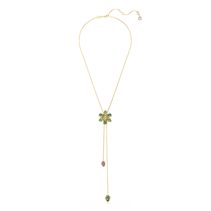 JEWELRY Ｙ Swarovski Idyllia Y pendant, Mixed cuts, Flower, Multicolored