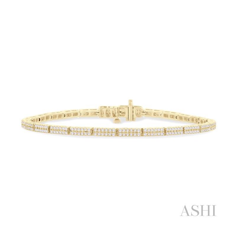 ASHI Double Row Diamond Tennis Bracelet 70641PJFGYG