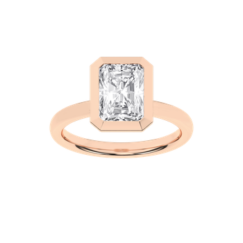 Revelation Bezel-Set Solitaire Ring (Radiant) RS06575 - Ellis Jewelers