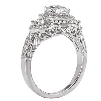 LaVie Halo Semi-Mount Diamond Ring 115089-100 - Kennedy Jewelers