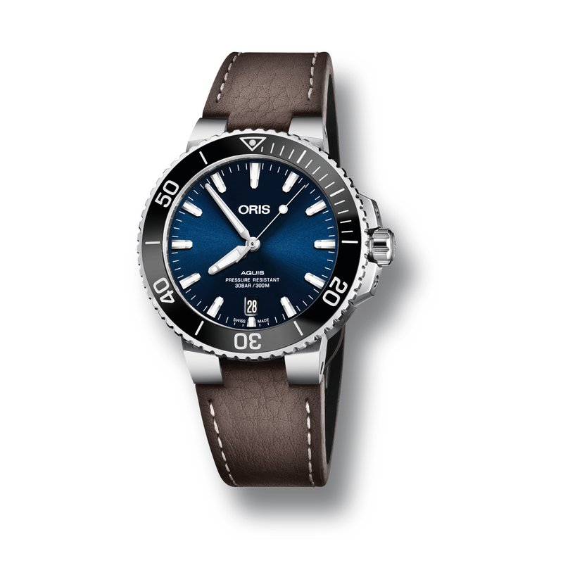 Oris aquis leather strap hotsell