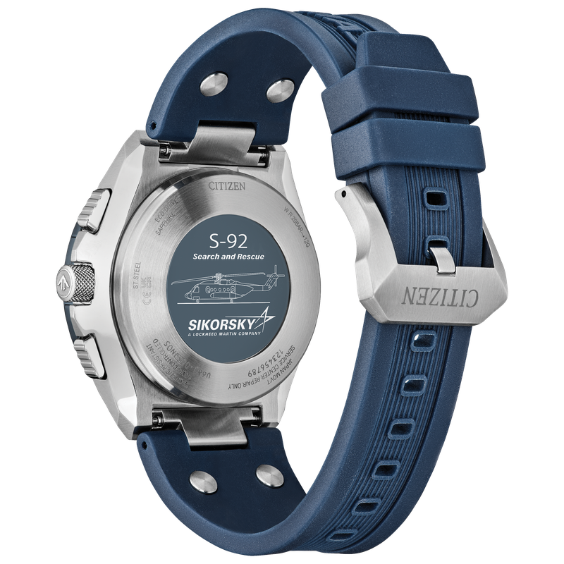Citizen Canada MEN ECO WR200 SS STRA BLUE JY8156-00L - L & A Goldsmith