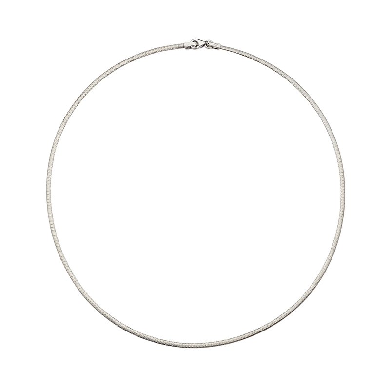 18Kt Yellow And White Gold Reversible Omega 18 Inches