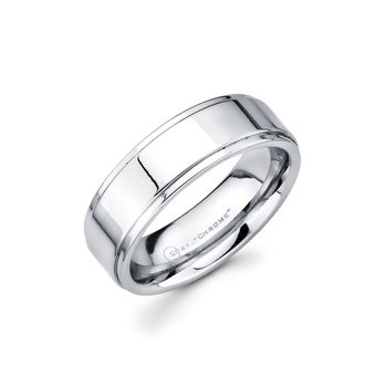 7mm Cobalt Chrome Band with Double Channel Accent UF702-CCC