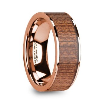 Thorsten PHILANDROS 14k Yellow Gold with Brown Dinosaur Bone Inlay Men’s Wedding Band with Diamond - 8mm Thorsten PHILANDROS 14k Yellow Gold with Brown Dinosaur Bone Inlay Men’s Wedding Band with Diamond - 8mm