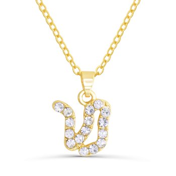 Goldtone Capricorn Crystal Pendant Z124-LN4533