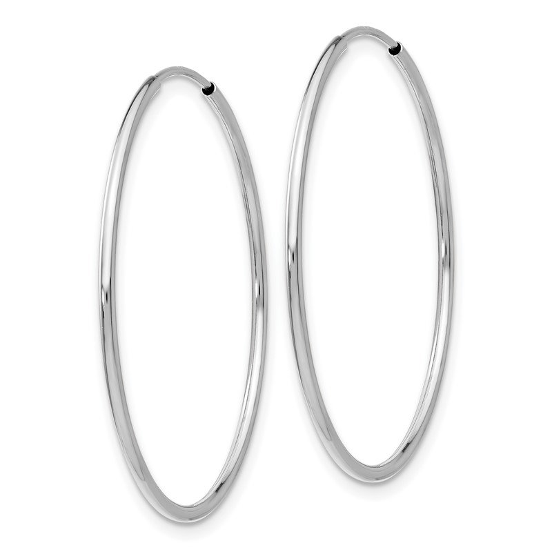 14k Solid Yellow Gold Polished Tube Hoop Earrings deals