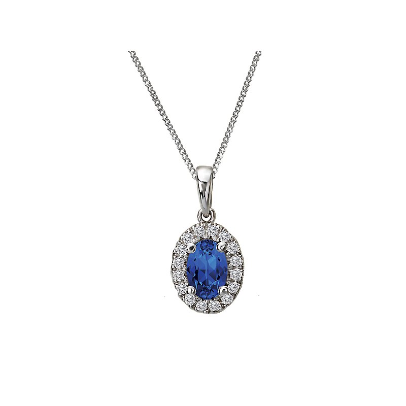 Tesoro Ladies Fashion Diamond and Gemstone Pendant 142691-OVSPH - KIM  International