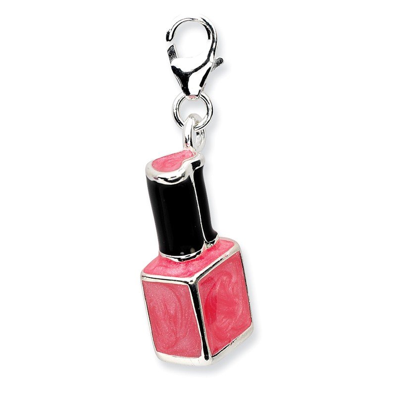 Nail Polish Bottle Charm Sterling Silver Nail Polish Bottle Charm Sterling Silver
