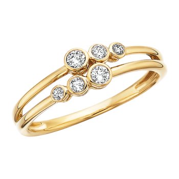 Bezel Set Diamond Ring .18tw TJC14B3451D